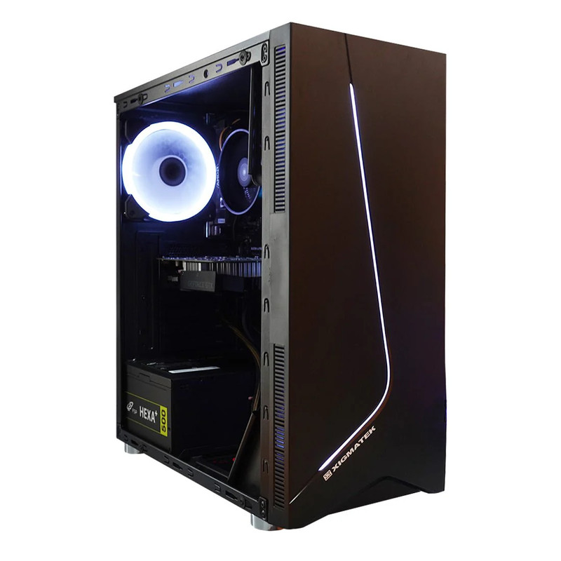 (Pre-Built) Gaming PC AMD Ryzen 3 4100 Renoir Zen 2 w/ Zotac GTX 1630 & Xigmatek Eros - Black